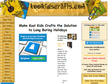 Tablet Screenshot of koolkidscrafts.com